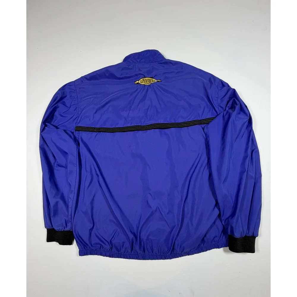 Vintage Adidas Windbreaker Jacket Gateriver Run 1997 Men's Size Large Blue